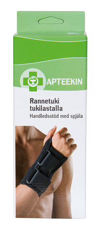 APTEEKKI rannetuki tukilastalla koko L 1 kpl, vasen käsi