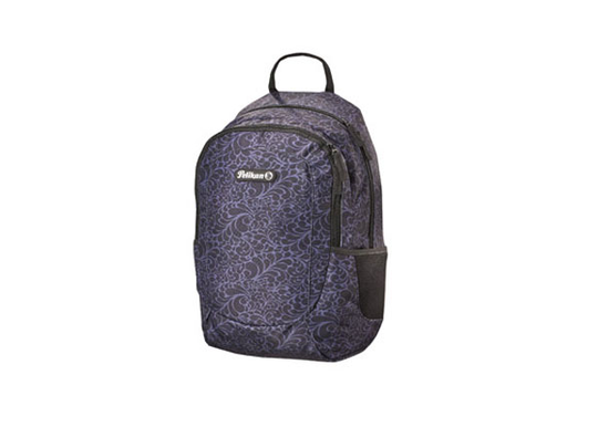 Koulureppu PELIKAN SKATER ORNAMENT BLACK