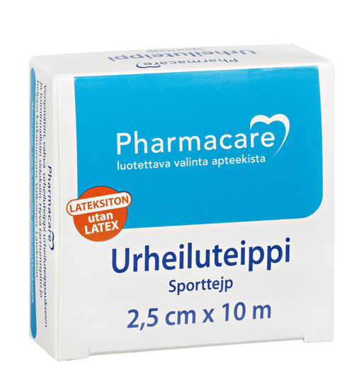 Pharmacare urheiluteippi 3,8cmx10m 1 rll
